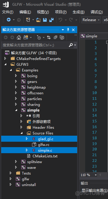 glfw之hello world_新建工程