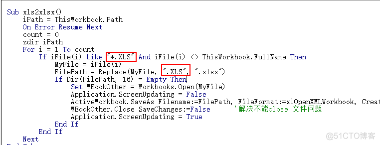 使用VBA批量转换Excel格式，由.xls转换成.xlsx_xml_10