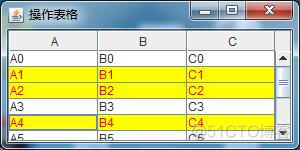 高级组件——表格JTable_java