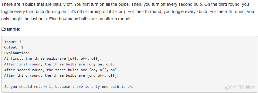 开关灯问题 BulbSwitch_原理