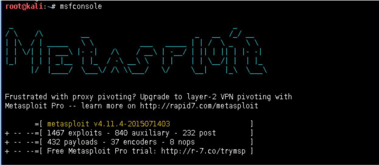 Metasploit漏洞攻击 Metasploit漏洞攻击_kali