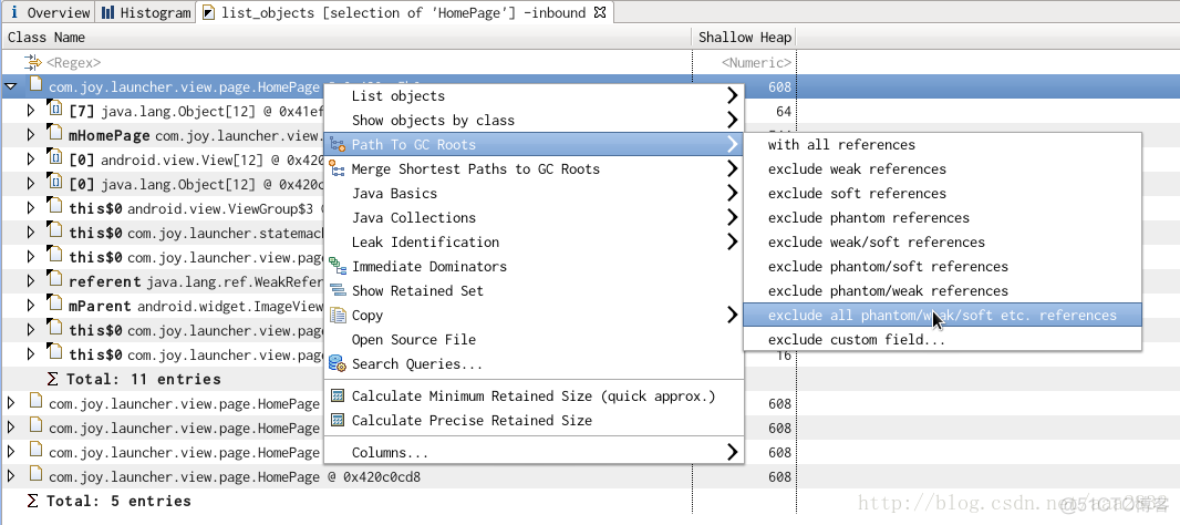 [Android Memory]   内存分析工具 MAT 的使用_内存泄漏_10