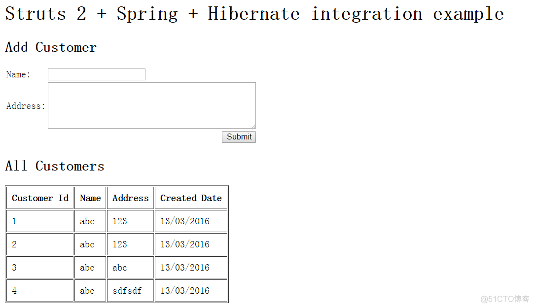 Struts 2 + Spring2.5 + Hibernate3整合例子_struts