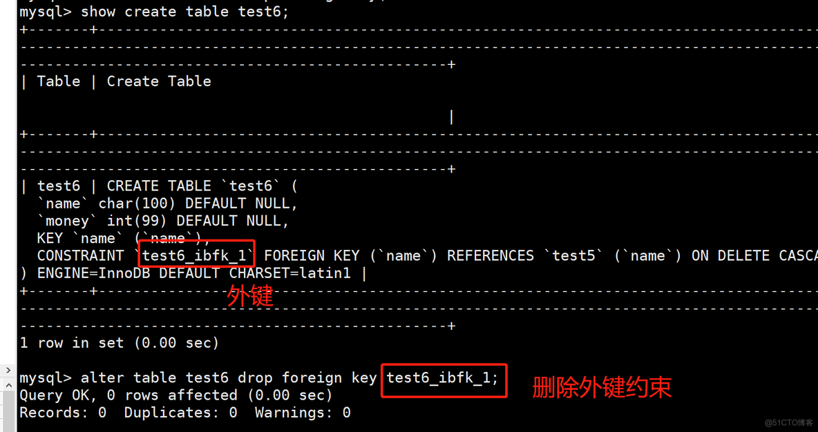 mysql外键，锁_字段名