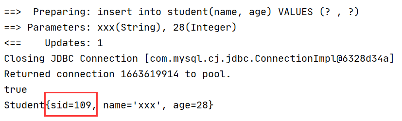 Mybatis 在 insert 插入操作后返回主键 id_自增长_03