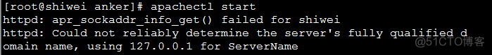 Centos下apache启动时httpd: apr_sockaddr_info_get() failed for 报错_html