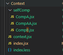 react 使用createContext、Consumer 及 useContext 、Class.contextType父子组件共享数据_目录结构