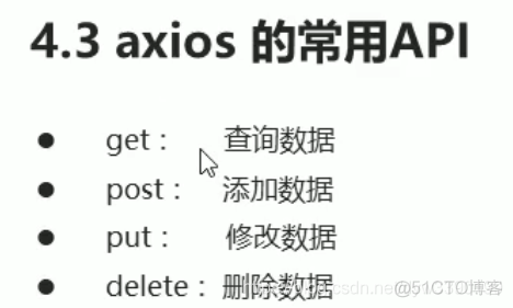 AJAX      如何携带数据使用AXIOS、JQUERY发送GET、POST、PUT、DELETE请求?_ios_07