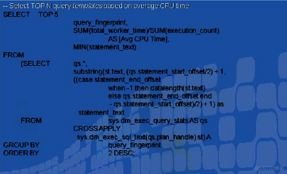 SQLServer找出执行慢的SQL语句_hive