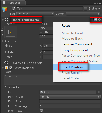 unity UI 之text and image_unity_02