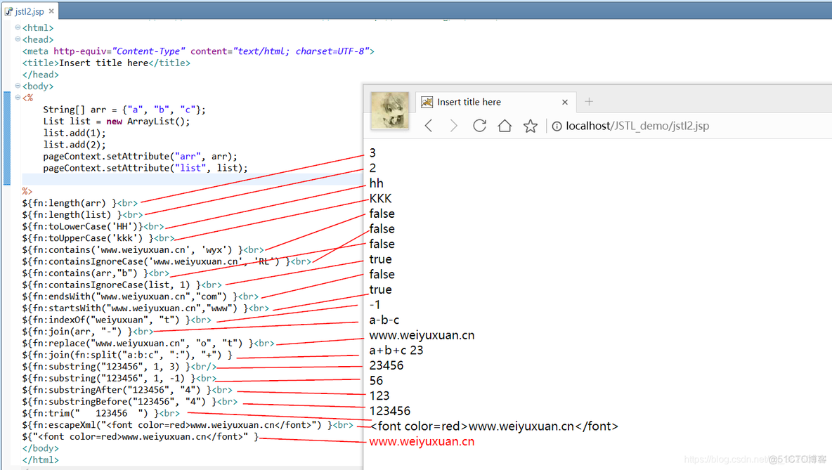 EL 表达式和 JSTL 标签（11）_ JSTL_EL 函数库_java