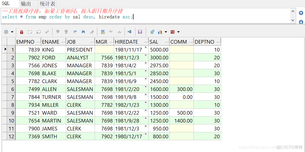 oracle（9）_SQL_结果集排序_oracle_02