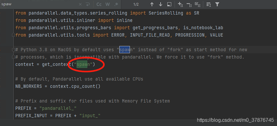 python学习——windows下pandarallel cannot find context for ‘fork‘_JAVA