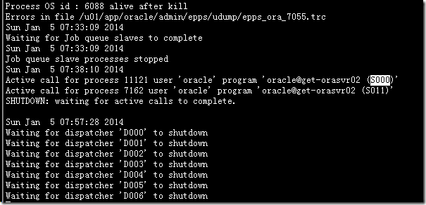 Oracle数据库shutdown immediate被hang住的几个原因_sql