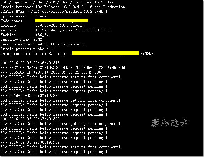 ORACLE调整SGA_TARGET值耗费时间长案例_oracle