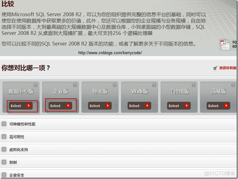 SQL SERVER 2008数据库各版本功能对比_搜索