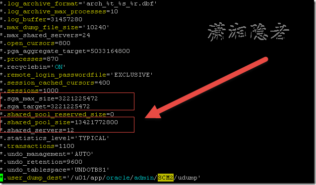 ORA-00821: Specified value of sga_target 3072M is too small, needs to be at least 12896M_sql_02