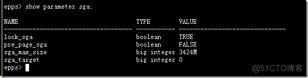 ORA-00824: cannot set sga_target due to existing internal settings, see alert log for more information_SGA_TARGET