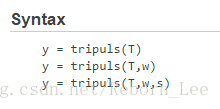 【 MATLAB 】信号处理工具箱之波形产生函数 tripuls_信号处理