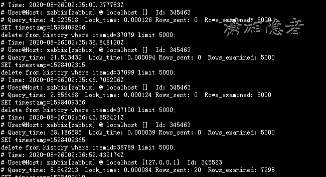 Zabbix housekeeper processes more than 75% busy_数据库_03