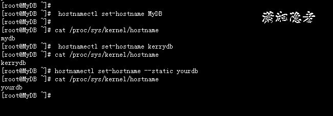 Centos 7修改hostname浅析_hostname