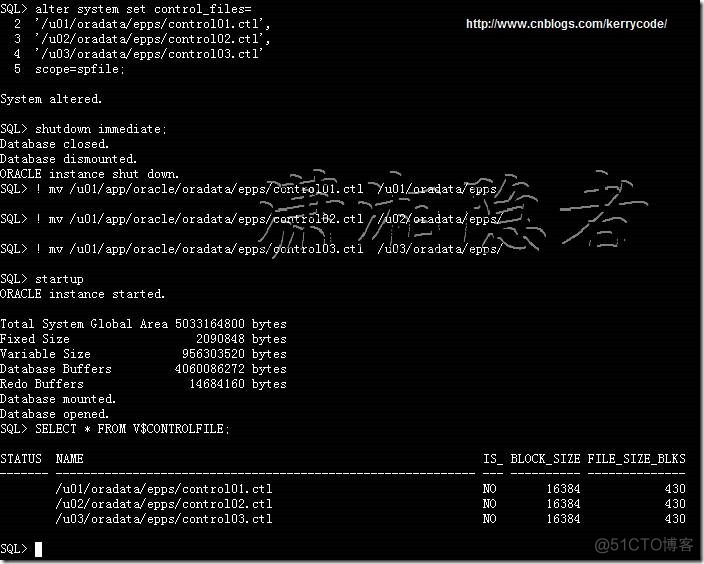 ORACLE 移动数据文件 控制文件 重做日志文件_移动控制文件_04