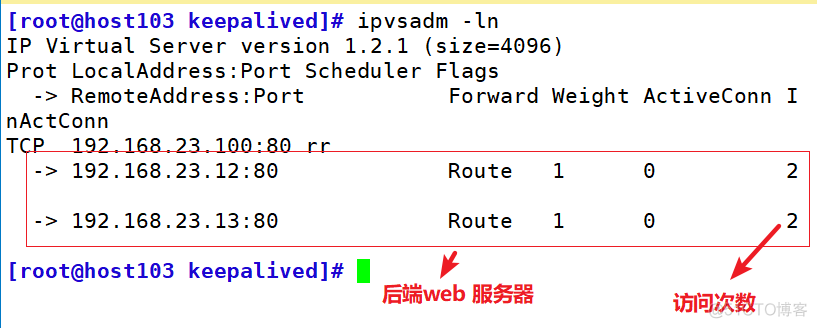 部署 LVS + keepalived 高可用负载均衡集群_优先级_12