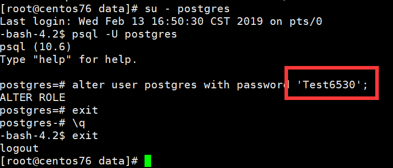 Postgresql 密码设置_命令行_03