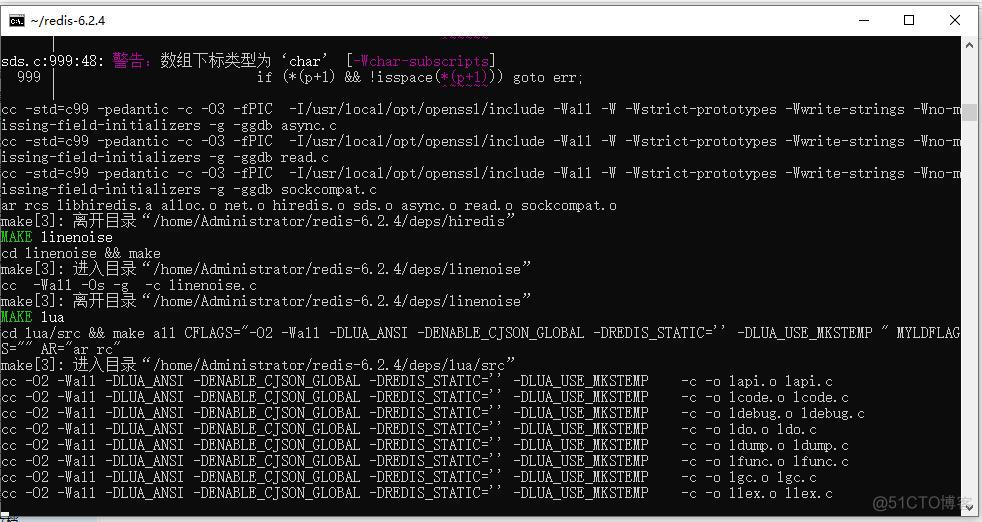 Redis6.x 在Windows上面编译安装的过程_g++_10