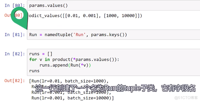 Training loop Run Builder和namedtuple()函数_namedtuple()_12