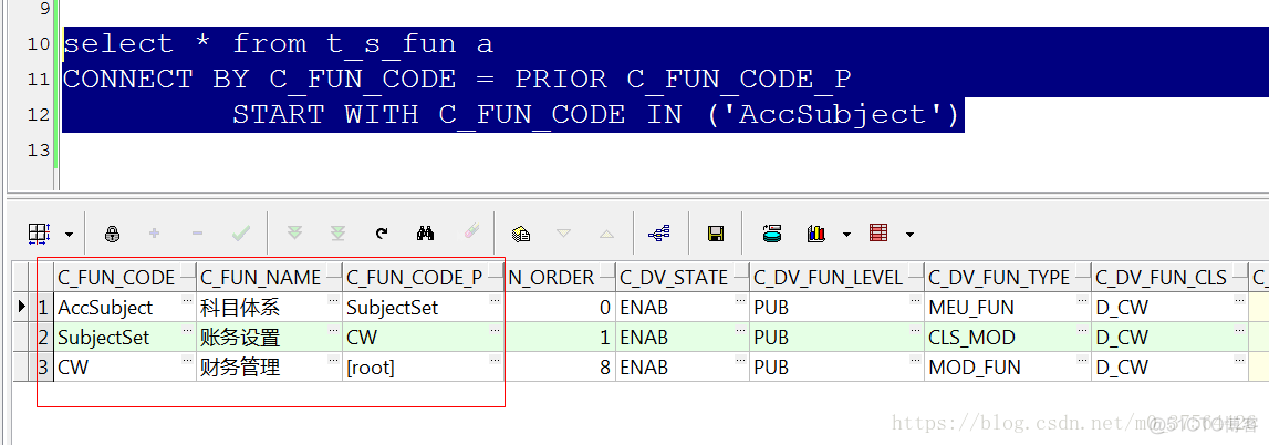 oracle:connect by start_服务器