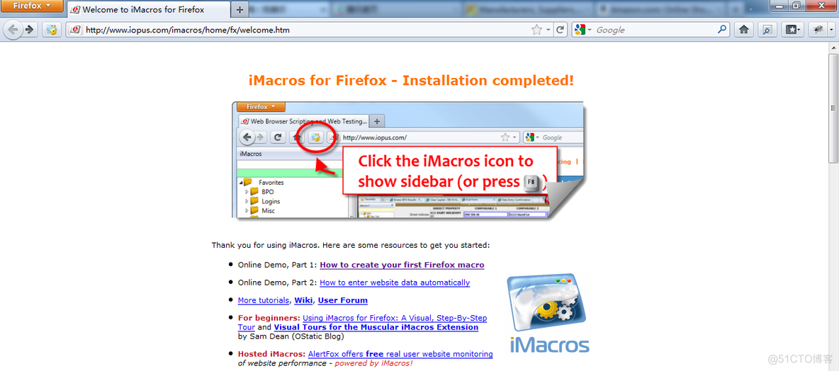 火狐浏览器Firefox 如何使用iMacros 自动填写网页表单_选项卡_17