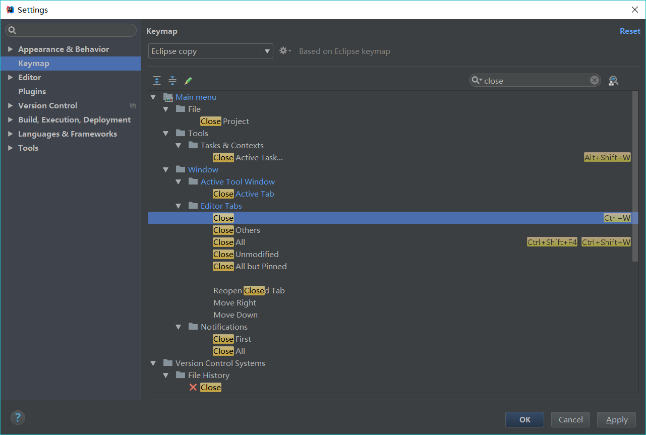 idea关闭标签快捷键修改----兼 常用实用快捷键_ide