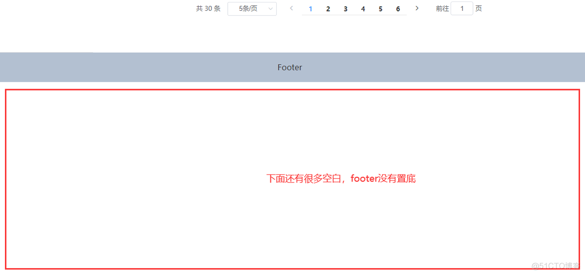 Vue Element footer置底适配_解决方案