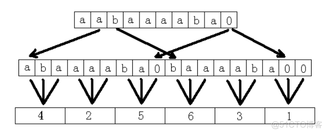 后缀数组：倍增法和DC3的简单理解_最长公共前缀_04