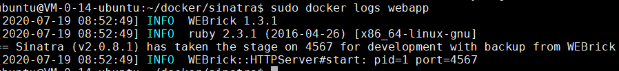 玩转Docker实战篇！使用Docker搭建Sinatra Web程序，附加介绍容器关联(Docker Networking、Docker链接)_Docker教程_14