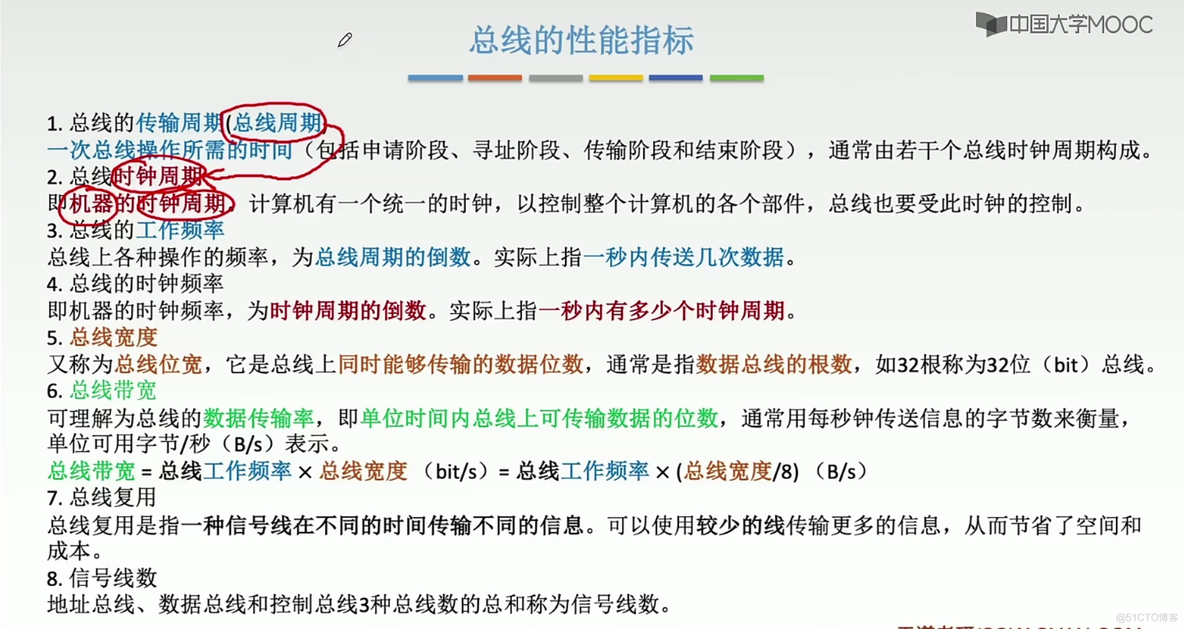 计算机组成原理笔记  第六章 总线_学习_19