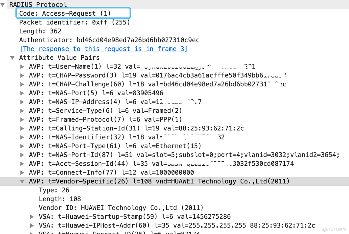 【协议】AAA Radius协议的常用报文分析_数据_07