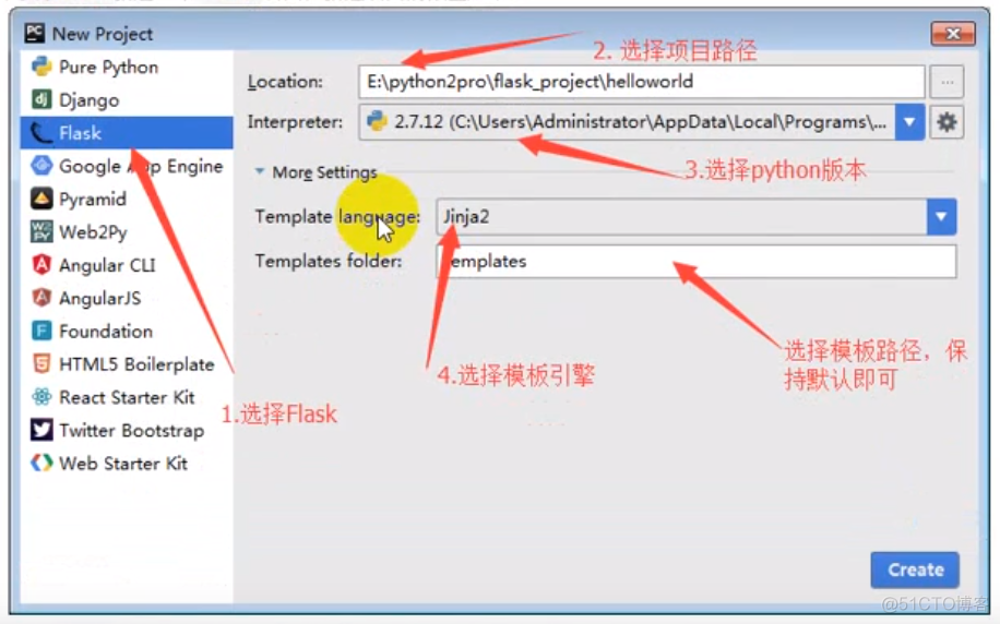 python flask框架学习(二)——第一个flask程序_flask