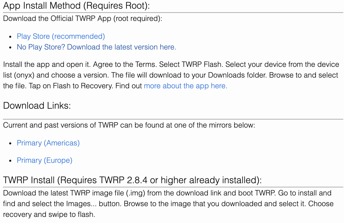 [Mobi] TWRP 镜像 for OnePlus X_开发者