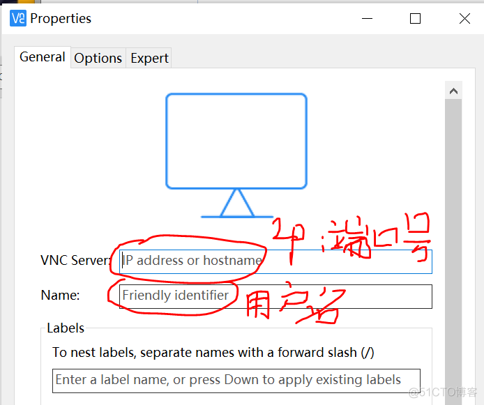 使用vnc连接远程Linux_端口号