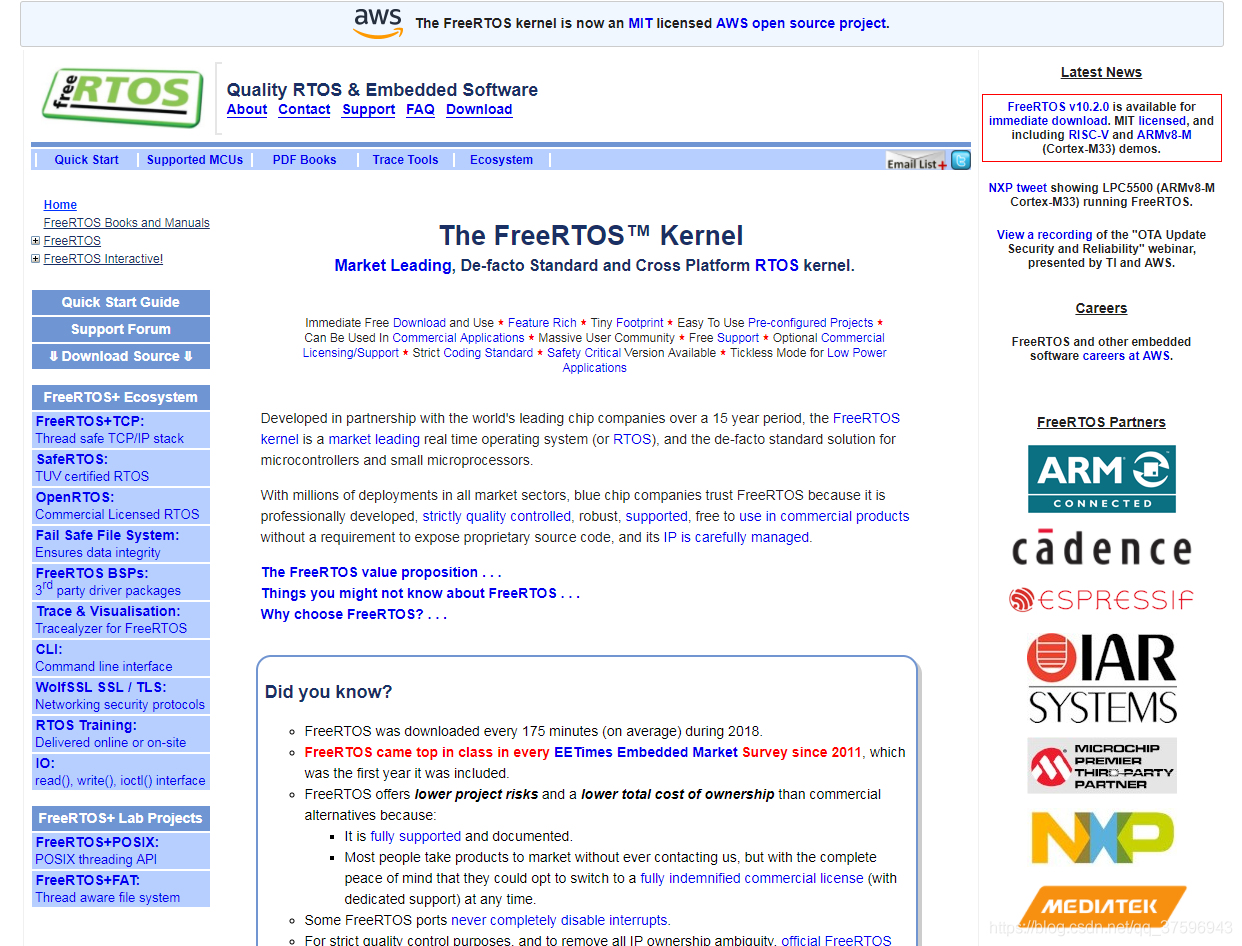 STM32-FreeRTOS源码下载及移植步骤（基于Keil）_导航栏