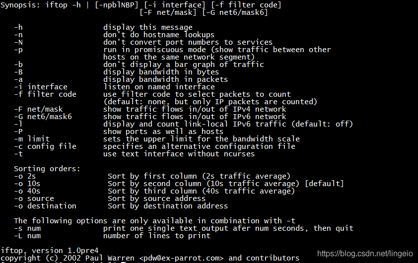 Linux 查看网络流量 iftop_端口号_02