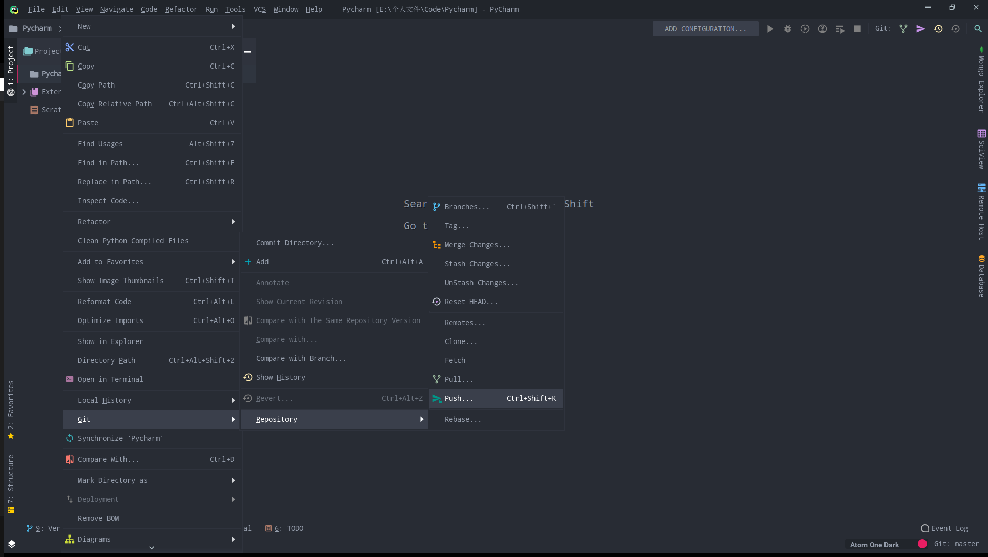 使用 Pycharm 连接 Github 并上传项目_python_12