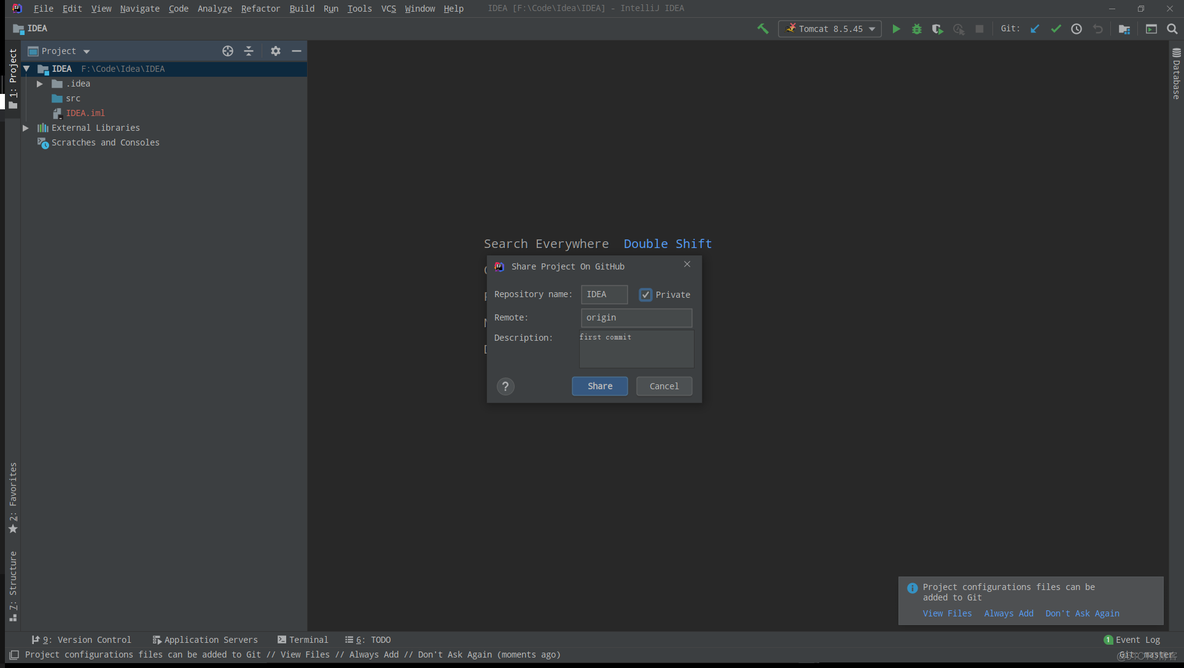 使用 IntelliJ IDEA 如何连接 Github 并上传项目_ide_09