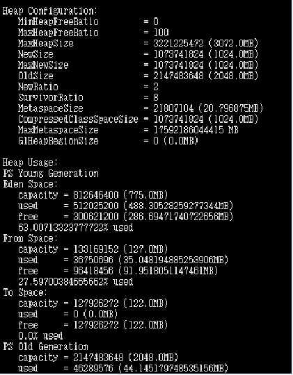 jmap -heap 查看堆内存_老年代_02