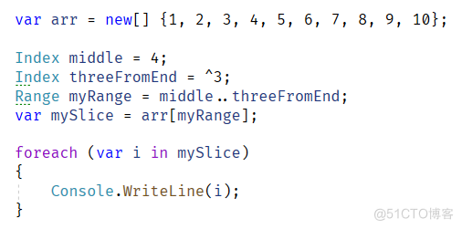 C# 8 - Range 和 Index（范围和索引）_数据类型_09