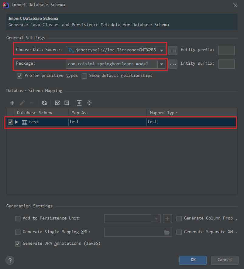 SpringBoot - IDEA逆向生成Entity_SpringBoot_07