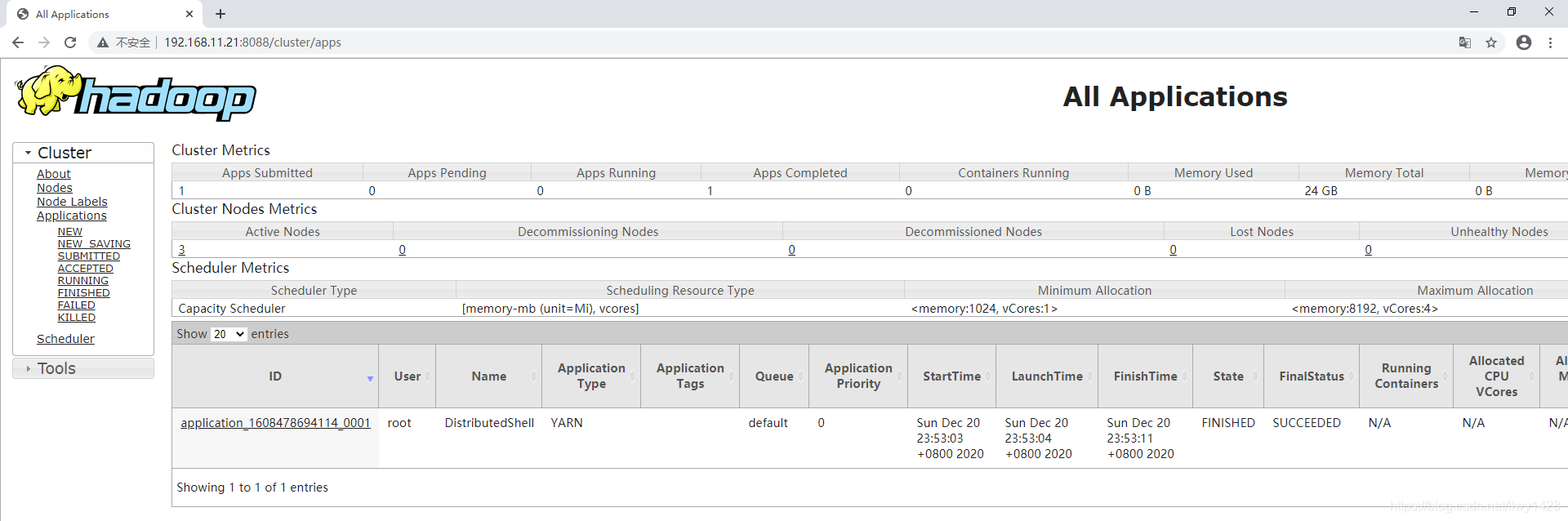 记一次 Centos7.x Hadoop 3.x 部署 YARN 集群及基本操作_yarn_08