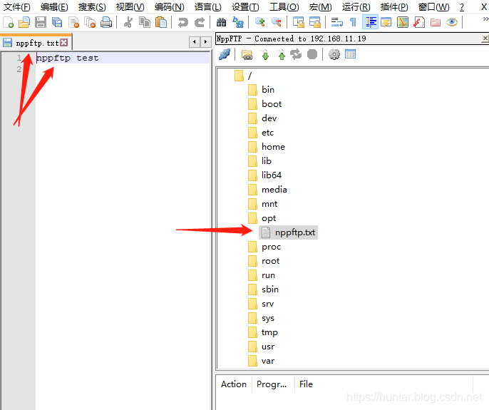 记一次  Notepad++  安装  NppFTP  连接  Linux 系统（例如：Centos）_NppFTP_12